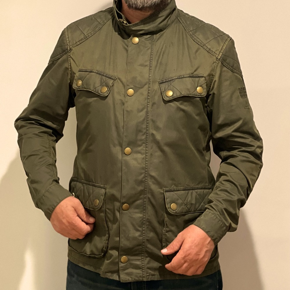 Barbour Steve McQueen Motorcycle Wax Jacket - Rare Collectors Item - Size L